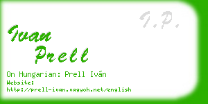 ivan prell business card